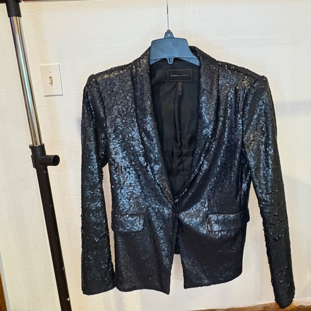 BCBGMaxAzria Sequin Bowie Jacket